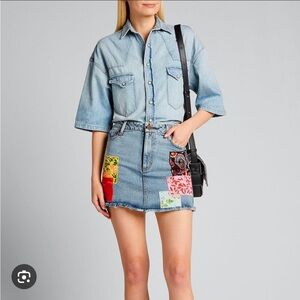 Alice + Olivia denim skirt NWT